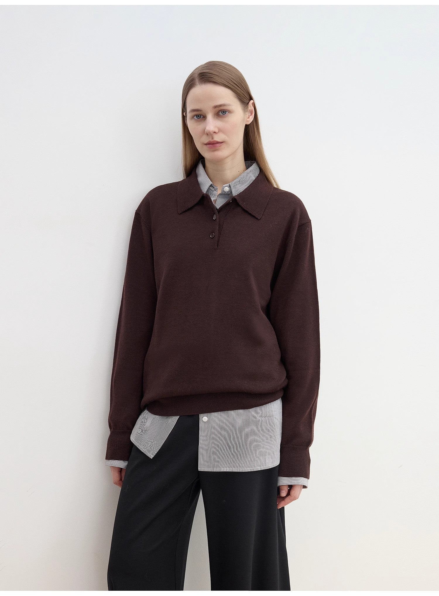 FIRELADY FUR | Women's Wool Polo Neck Sweater
