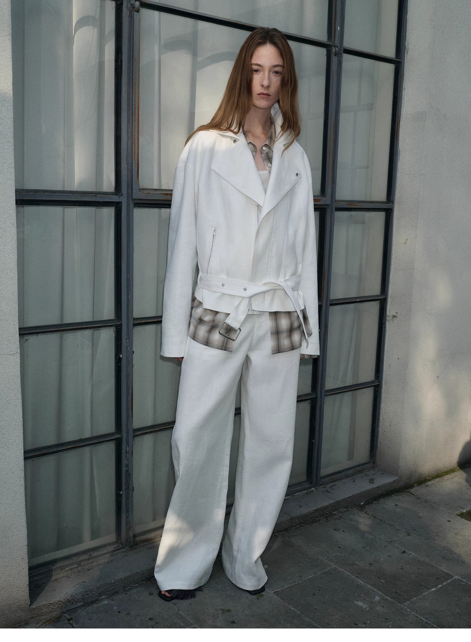 Women's Linen Jacket | Trapezoidal