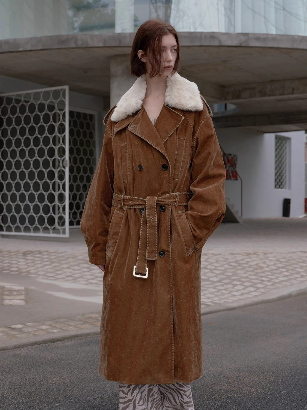 Women's Goose Down Lapel Parka | Winter Windbreaker