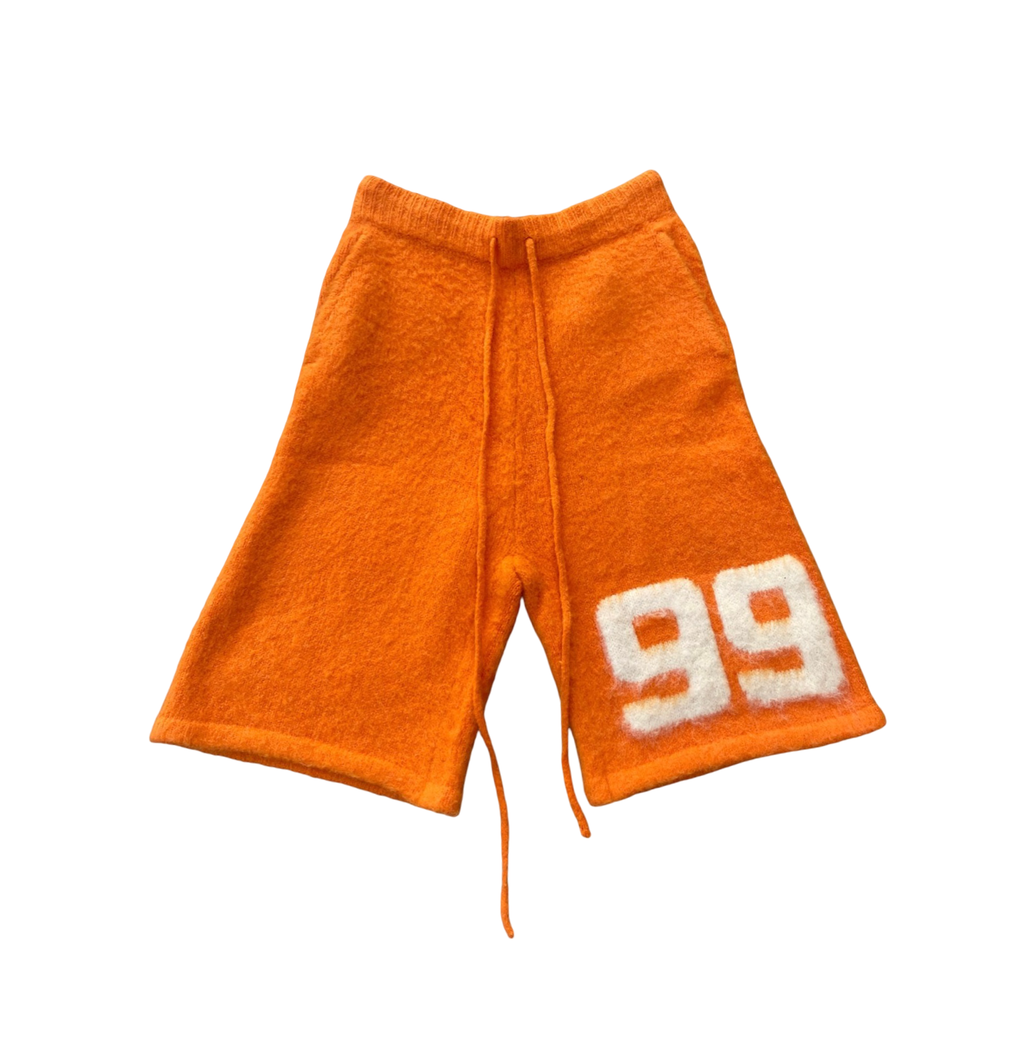 BRAINWASHED | Orange Mohair Shorts