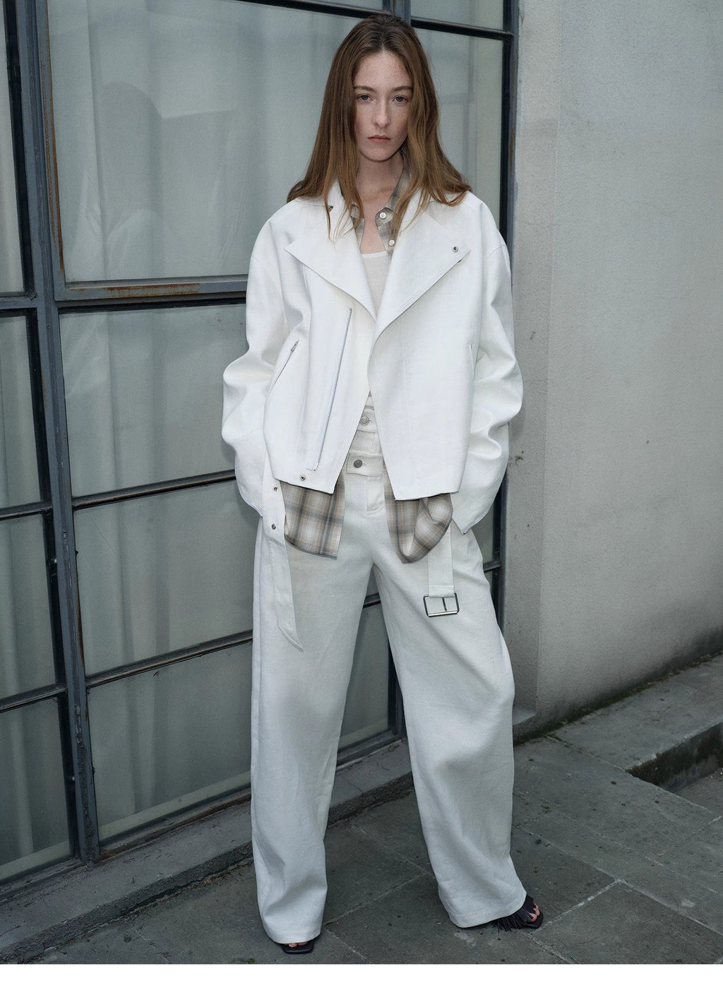 Women's Linen Jacket | Trapezoidal