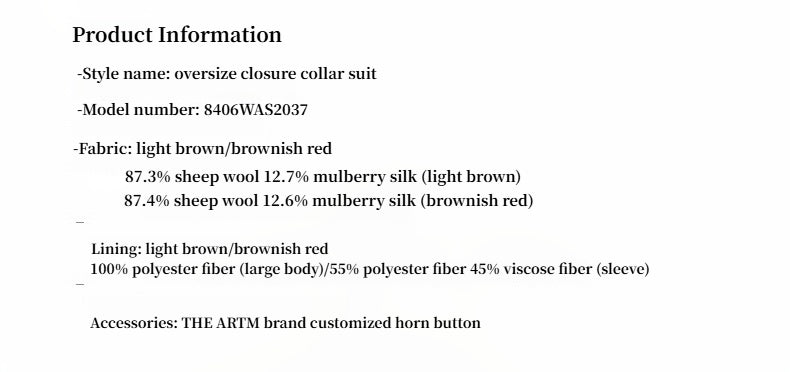 FIRELADY FUR | Women's High-Density Fine Silk & Wool Blend Suit Jacket