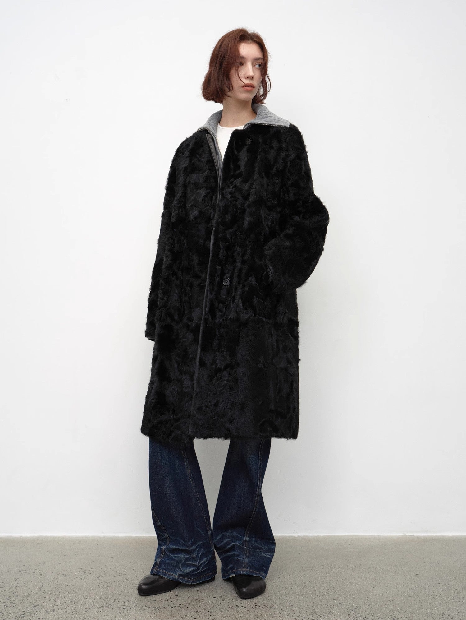 PREMIUM STYLE CO. LTD. | Women's Small Lake Sheep Fur Coat