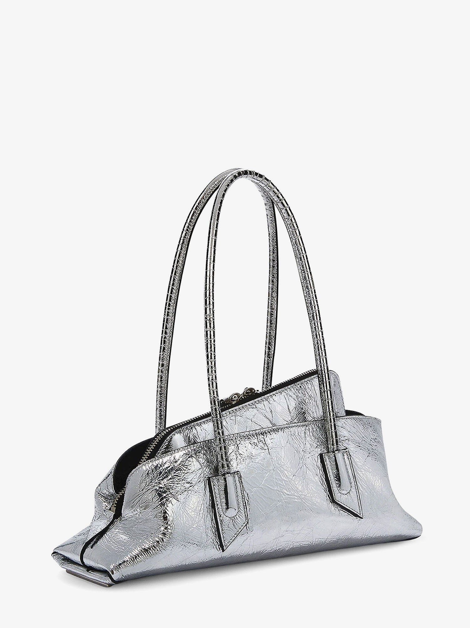 The Attico | Women's Laminated Leather Small Shoulder Bag