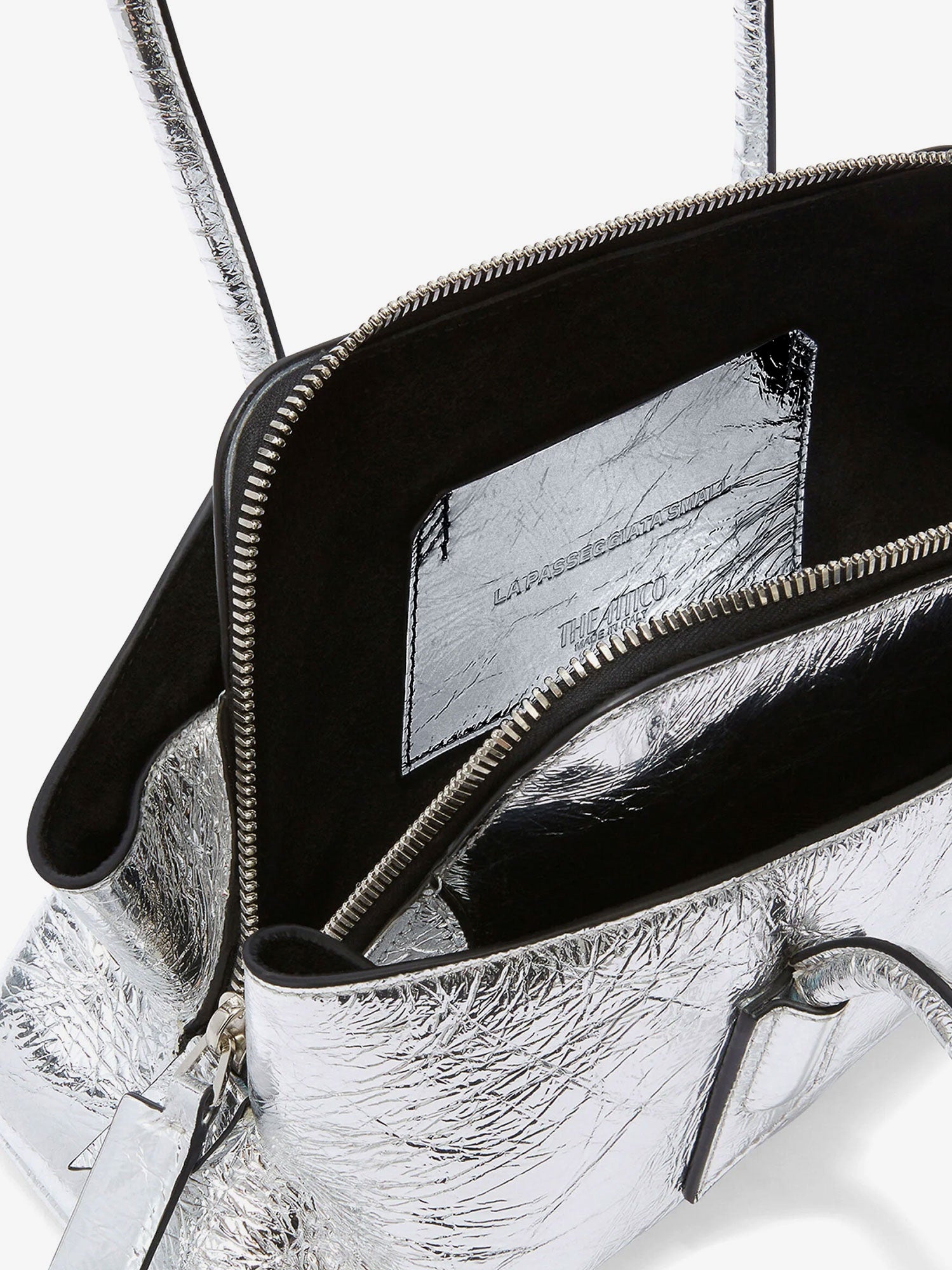 The Attico | Women's Laminated Leather Small Shoulder Bag