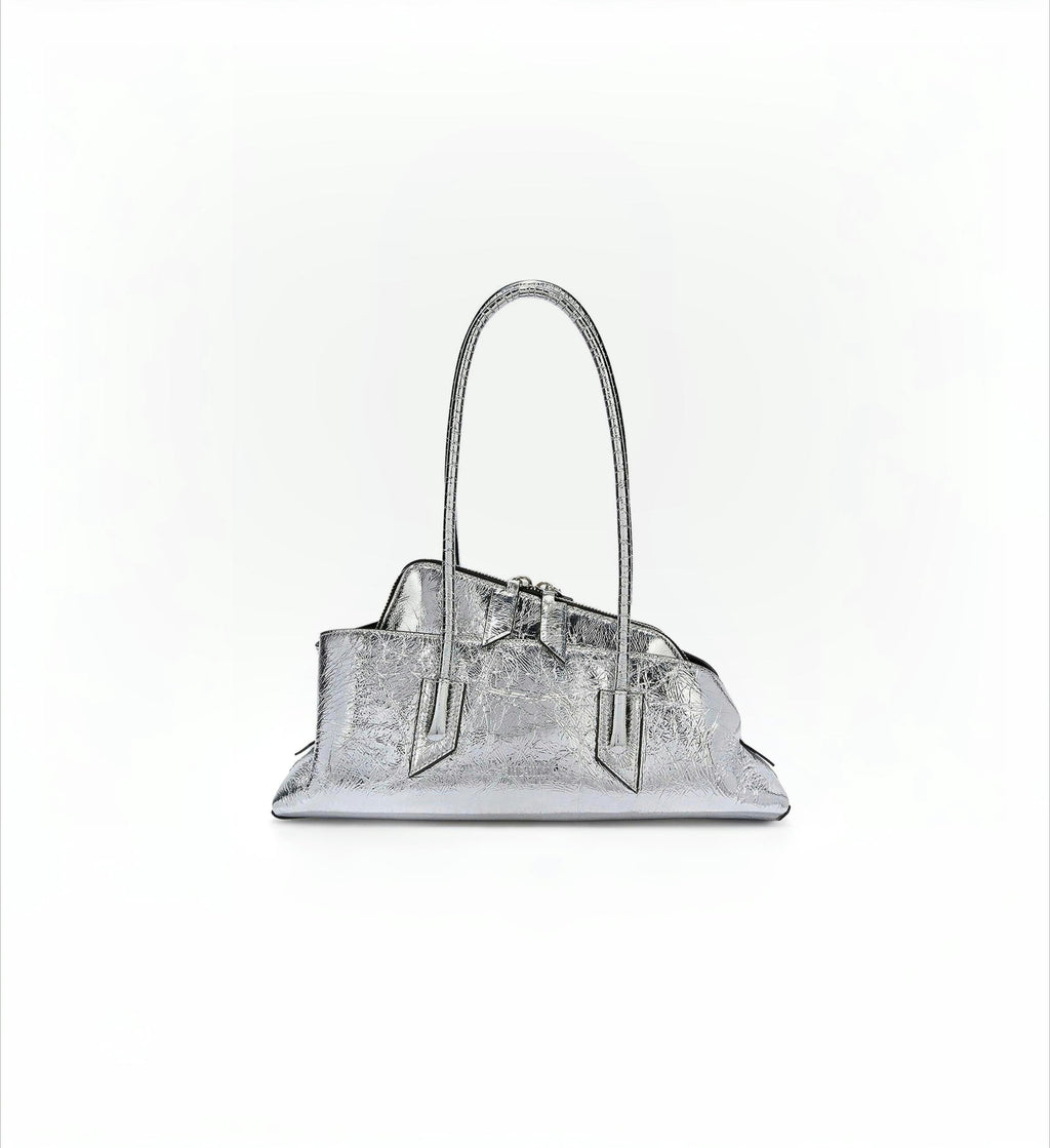 The Attico | Women's Laminated Leather Small Shoulder Bag
