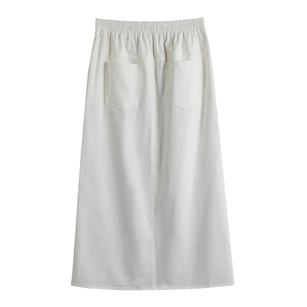 Women's Cotton Skirt | Front Slit