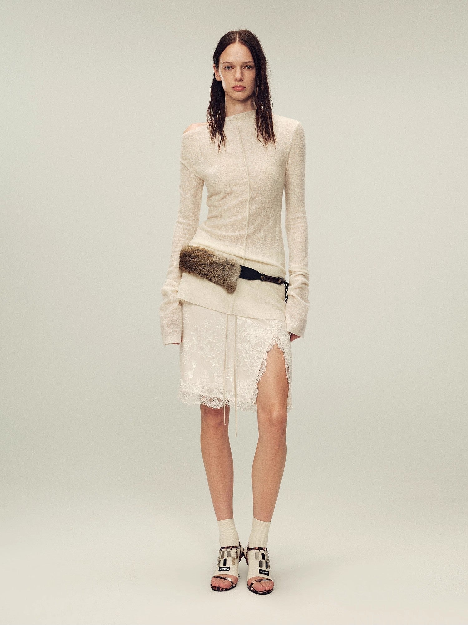 FIRELADY FUR | Women's Wool Blend Jacquard Knit Shirt