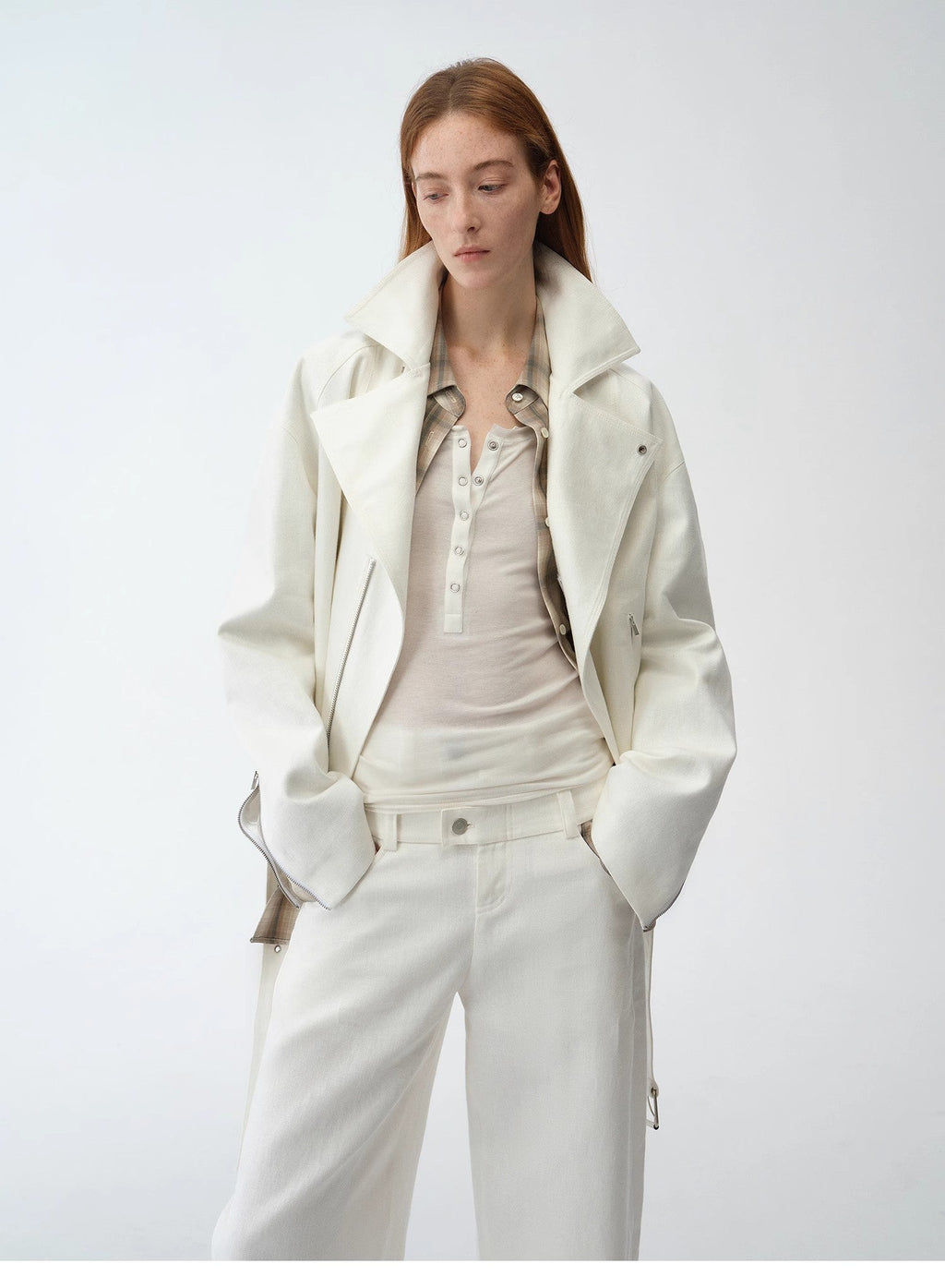 Women's Linen Jacket | Trapezoidal