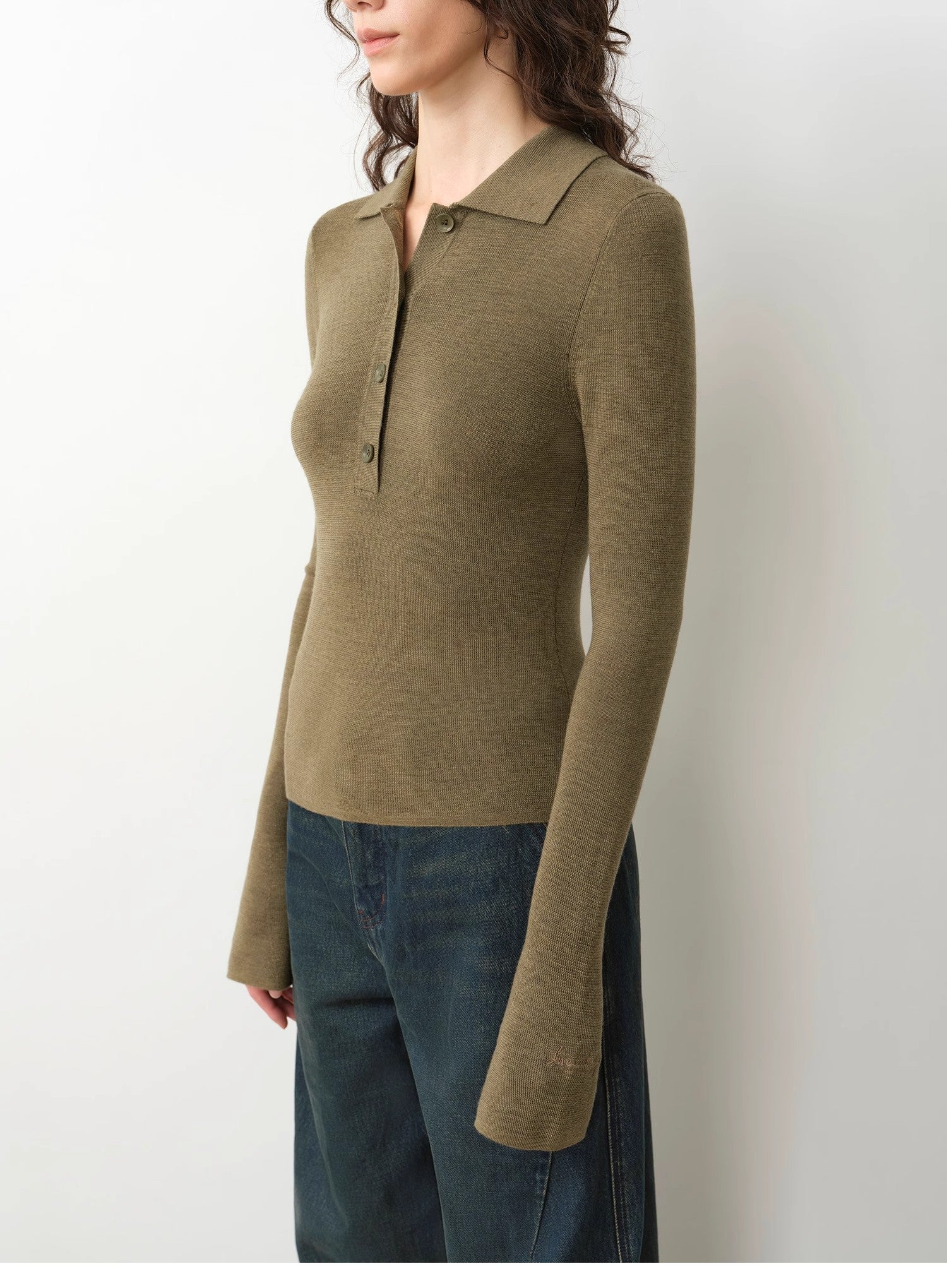FIRELADY FUR | Women's Merino Wool Polo Neck Sweater