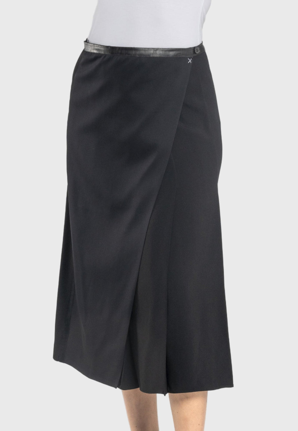 Tema Moda | Masha A-Line Black Midi Skirt