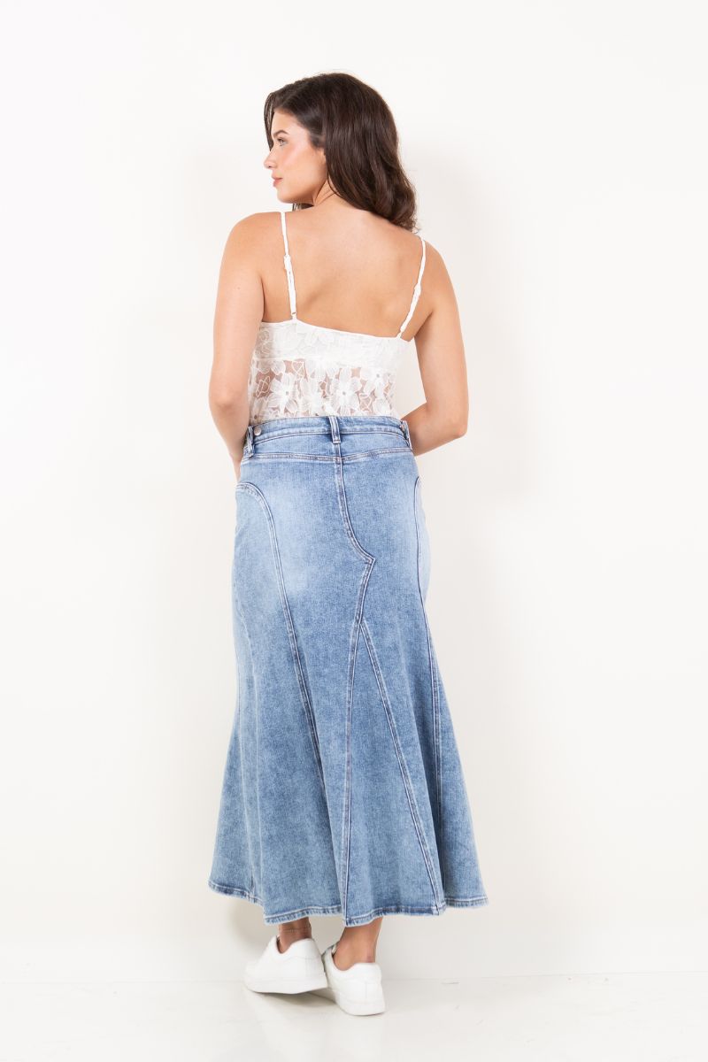 Artemis Vintage | Kayla Denim Maxi Skirt