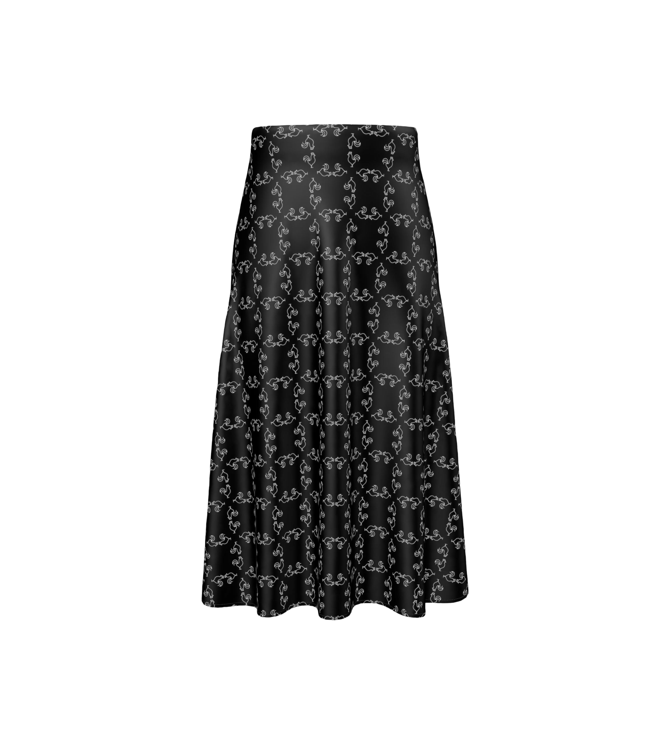 Gallo Jean | Silk Midi Skirt