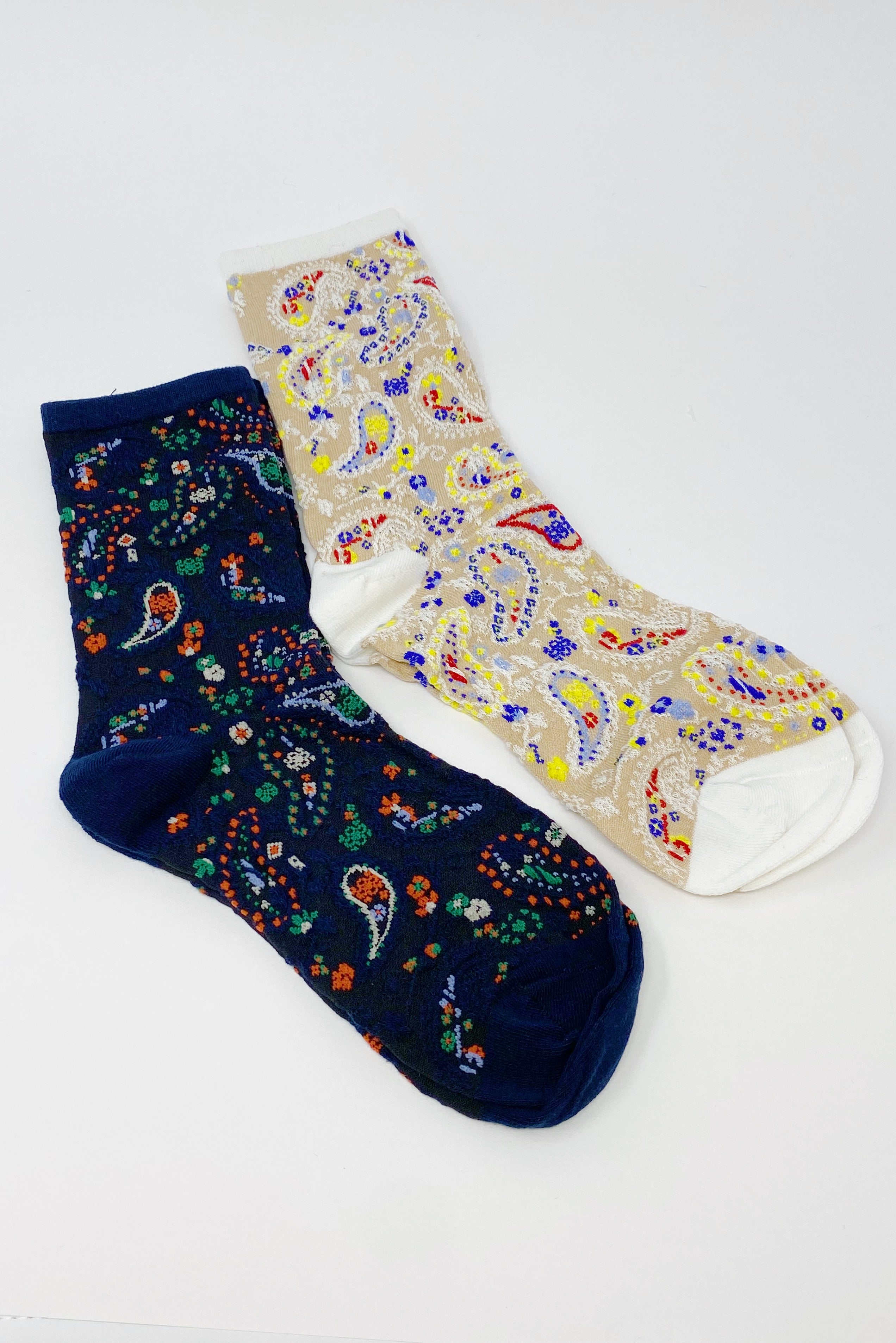 Ellison + Young | Paisley Socks (Set of 2 Pairs)