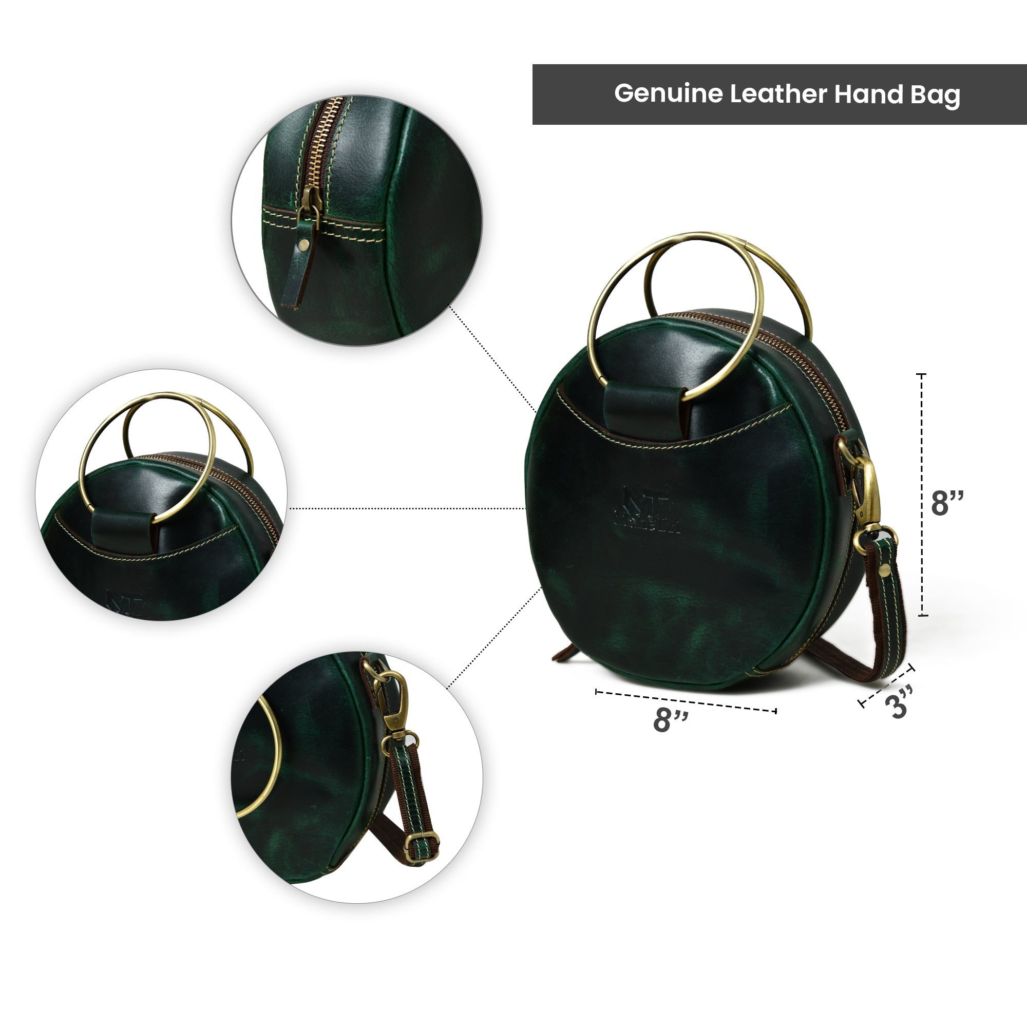 Classy Leather Bags | Rosie Sling Circle Bag