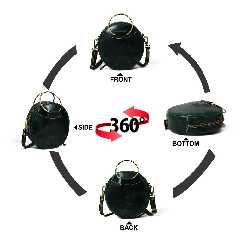 Classy Leather Bags | Rosie Sling Circle Bag