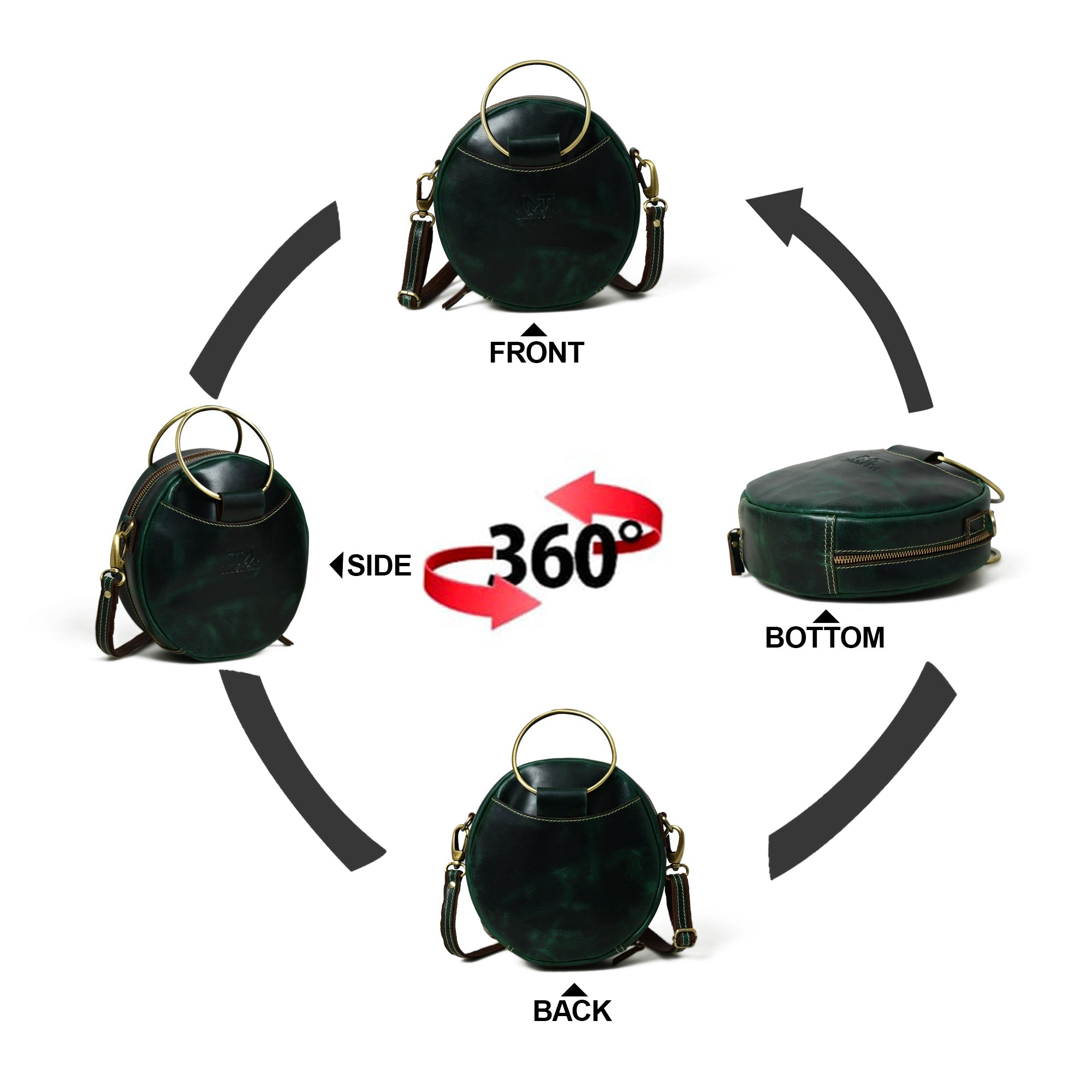 Classy Leather Bags | Rosie Sling Circle Bag