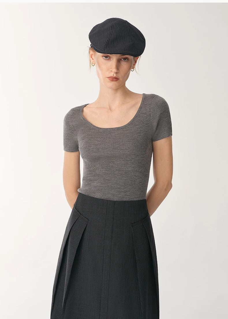 FIRELADY FUR | Women's Wool Round Neck Top