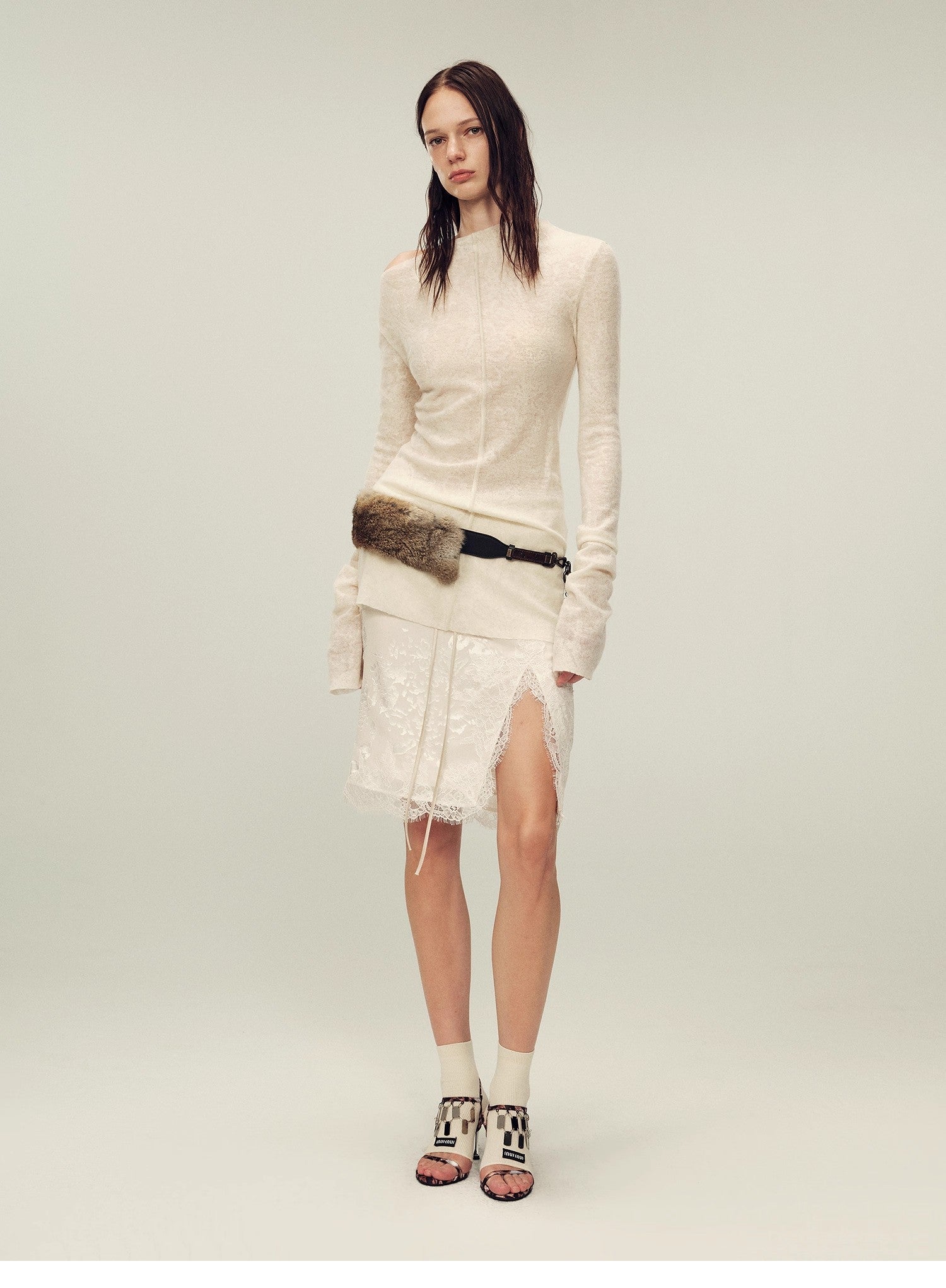 FIRELADY FUR | Women's Wool Blend Jacquard Knit Shirt