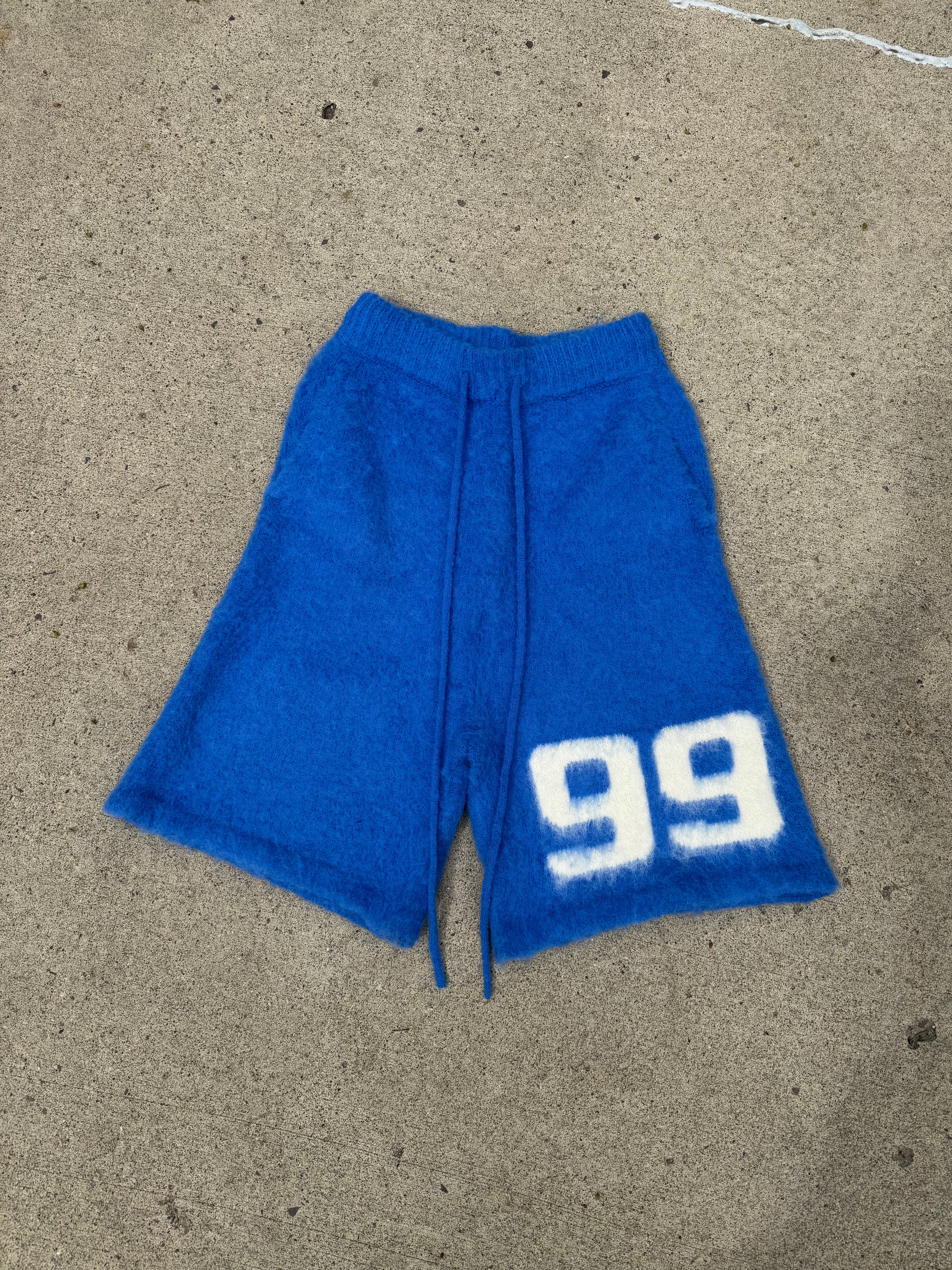 BRAINWASHED | Royal Blue Mohair Shorts