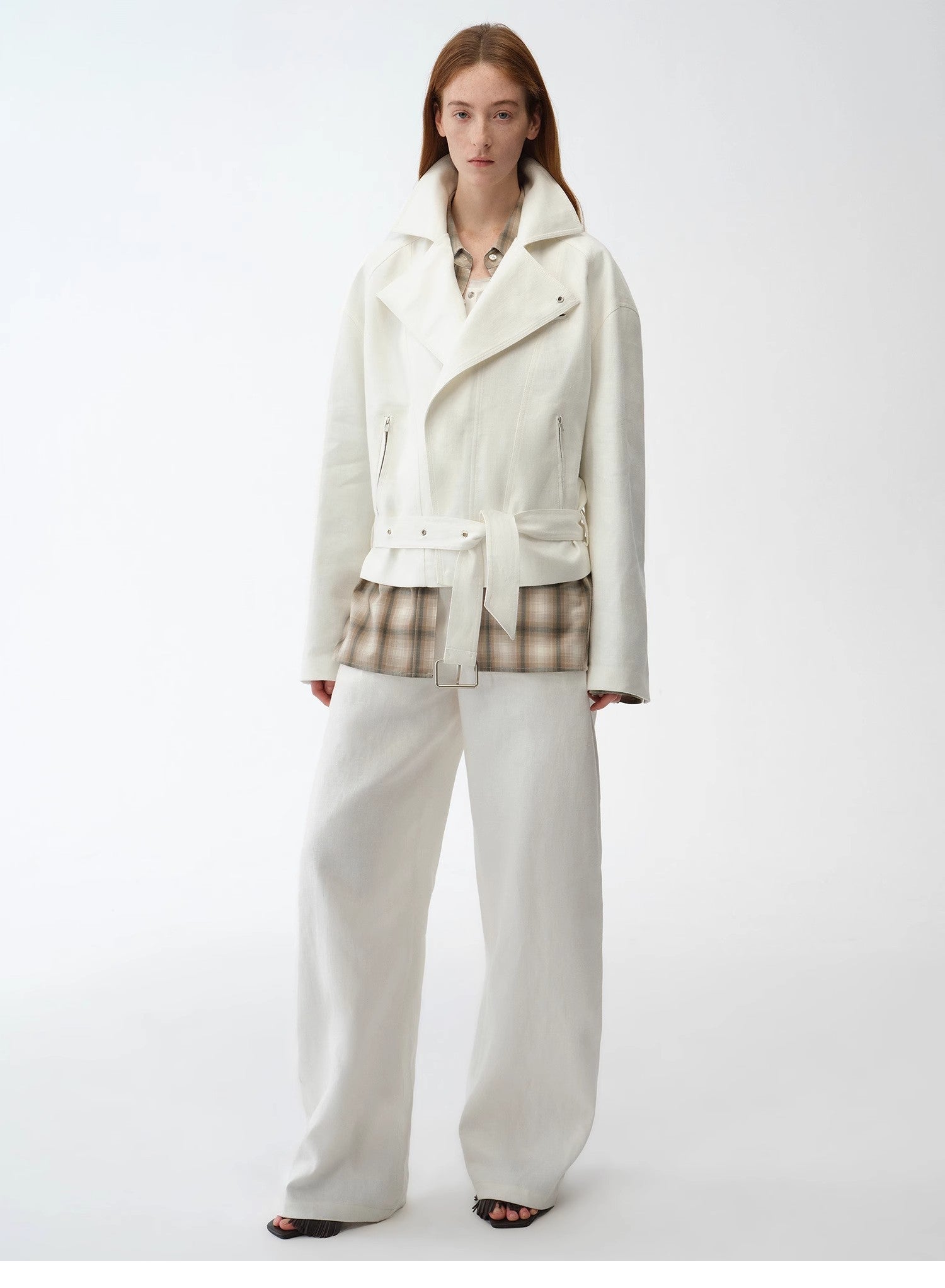 Women's Linen Jacket | Trapezoidal