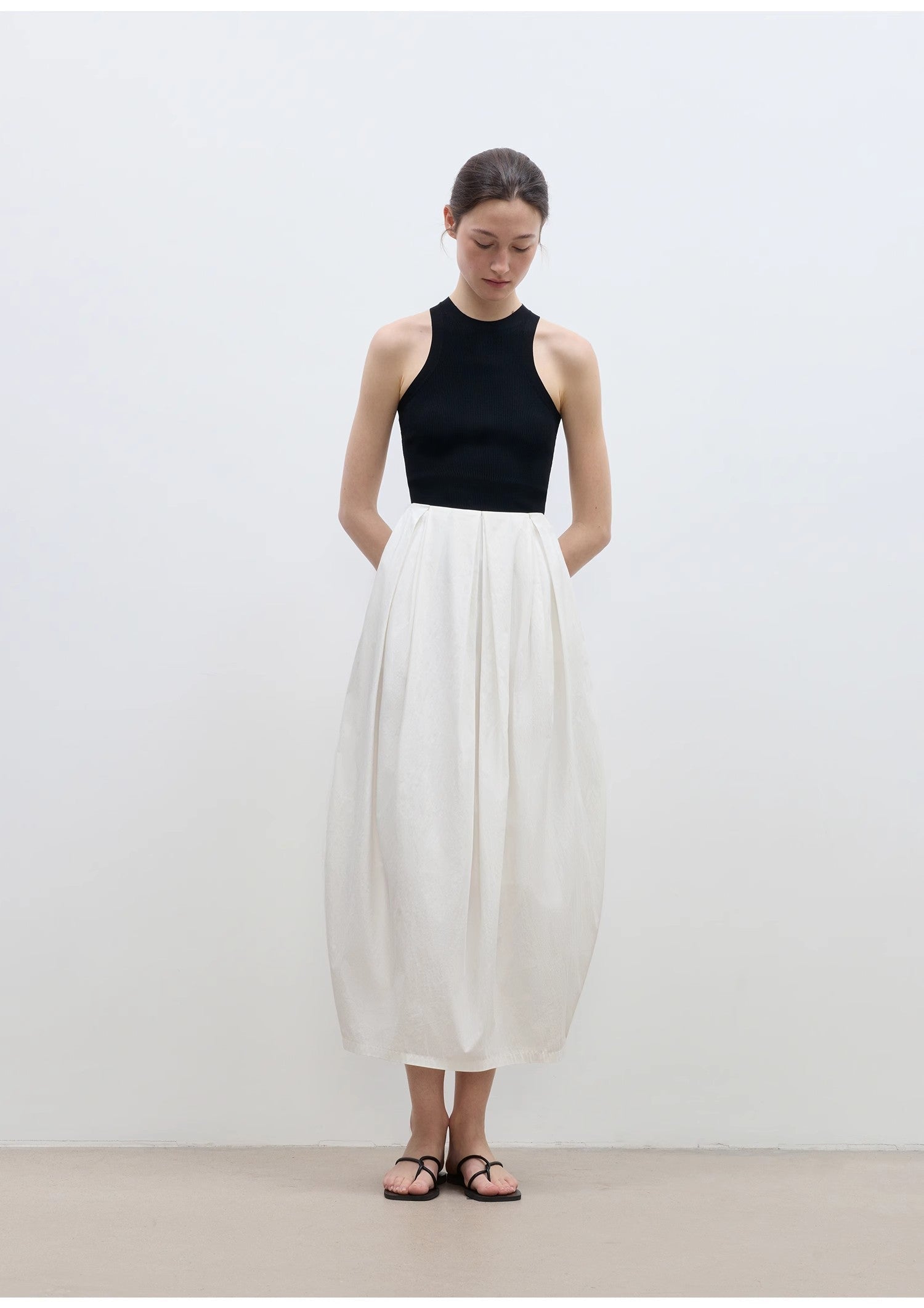 FIRELADY FUR | Women's Cotton & Nylon Blend Balloon Skirt