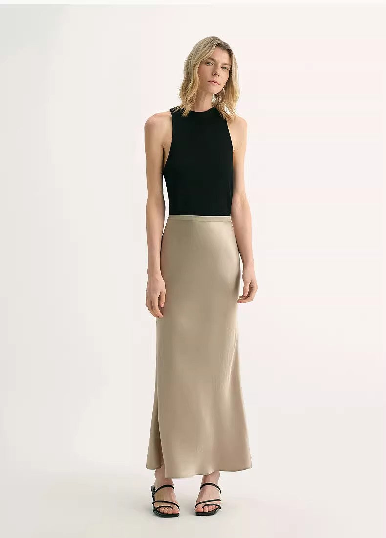 PREMIUM STYLE CO. LTD. | Women's Vinegar Acetate Fishtail Skirt