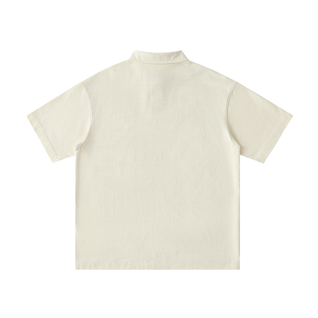 Cotton Polo T-shirt | Orange Yu Mai Logo