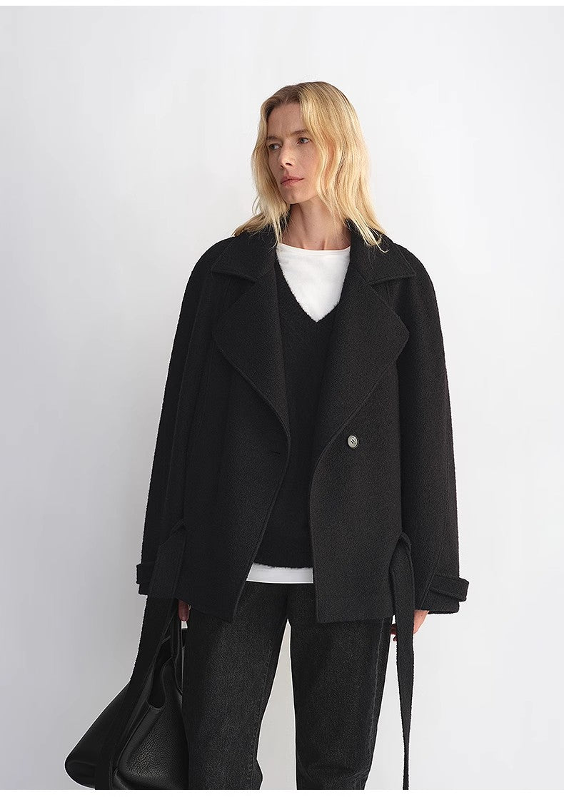 Women's Wool Coat | Herringbone