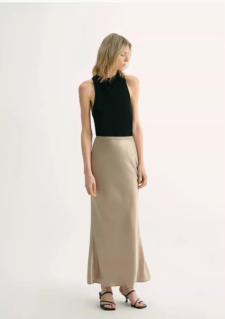 PREMIUM STYLE CO. LTD. | Women's Vinegar Acetate Fishtail Skirt