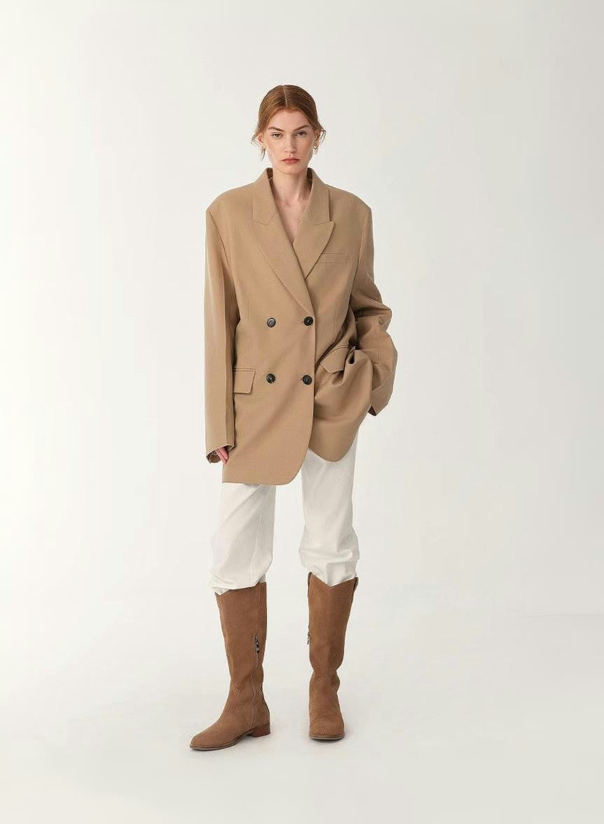 FIRELADY FUR | Women's High-Density Fine Silk & Wool Blend Suit Jacket