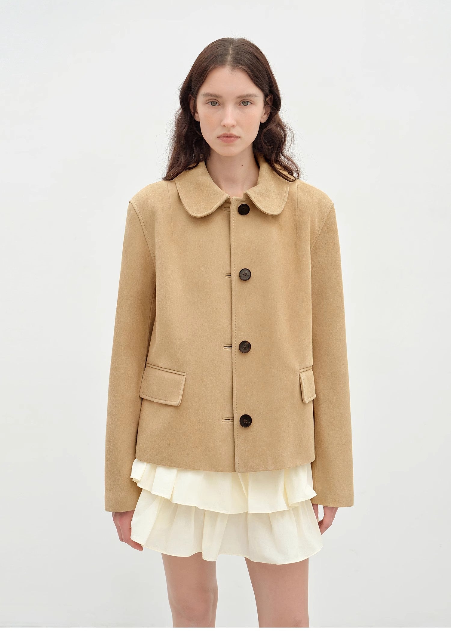 FIRELADY FUR | Women's Sheep Leather Jacket w/ Beading