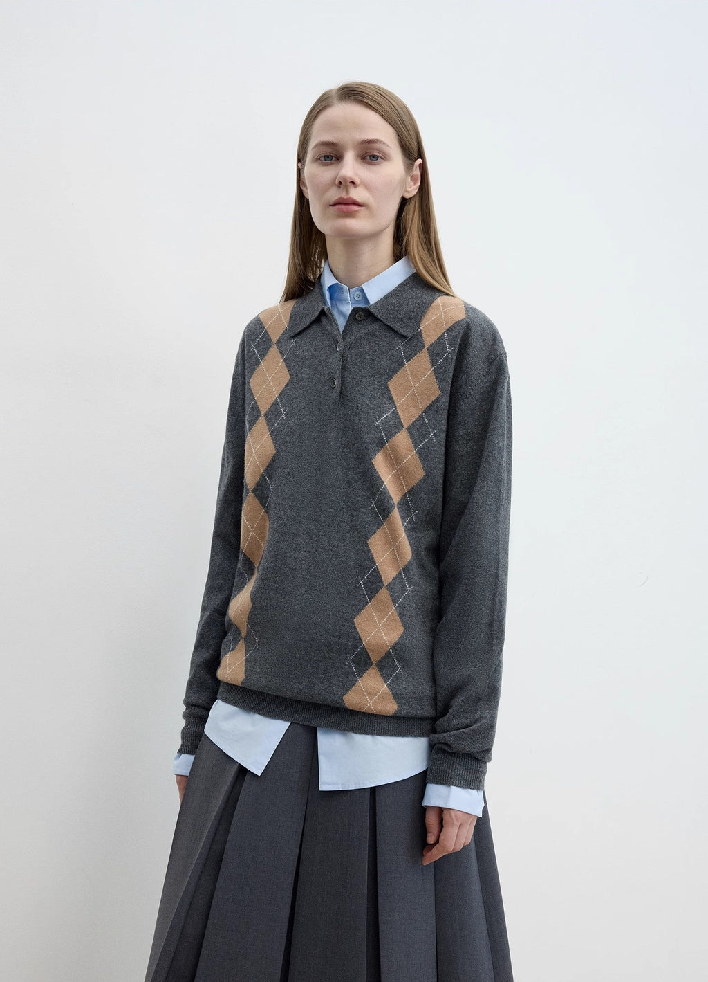 FIRELADY FUR | Women's Wool Polo Neck Sweater