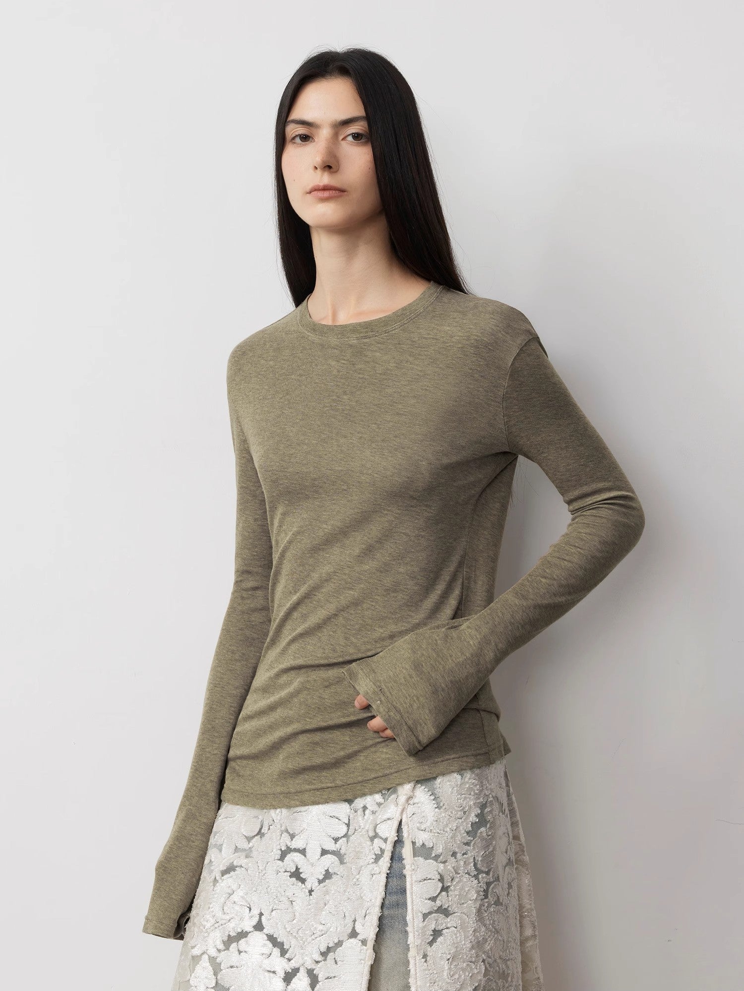 PREMIUM STYLE CO. LTD. | Women's Lyocell & Wool Blend Shirt