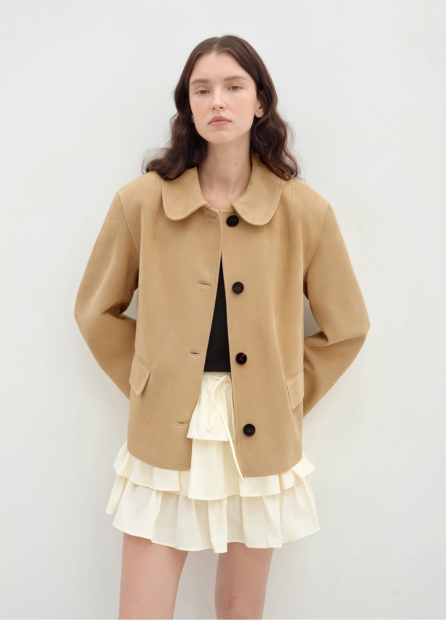 FIRELADY FUR | Women's Sheep Leather Jacket w/ Beading