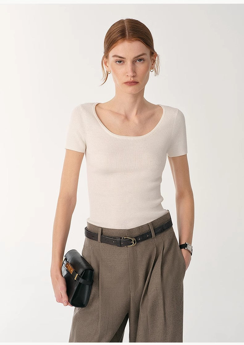 FIRELADY FUR | Women's Wool Round Neck Top