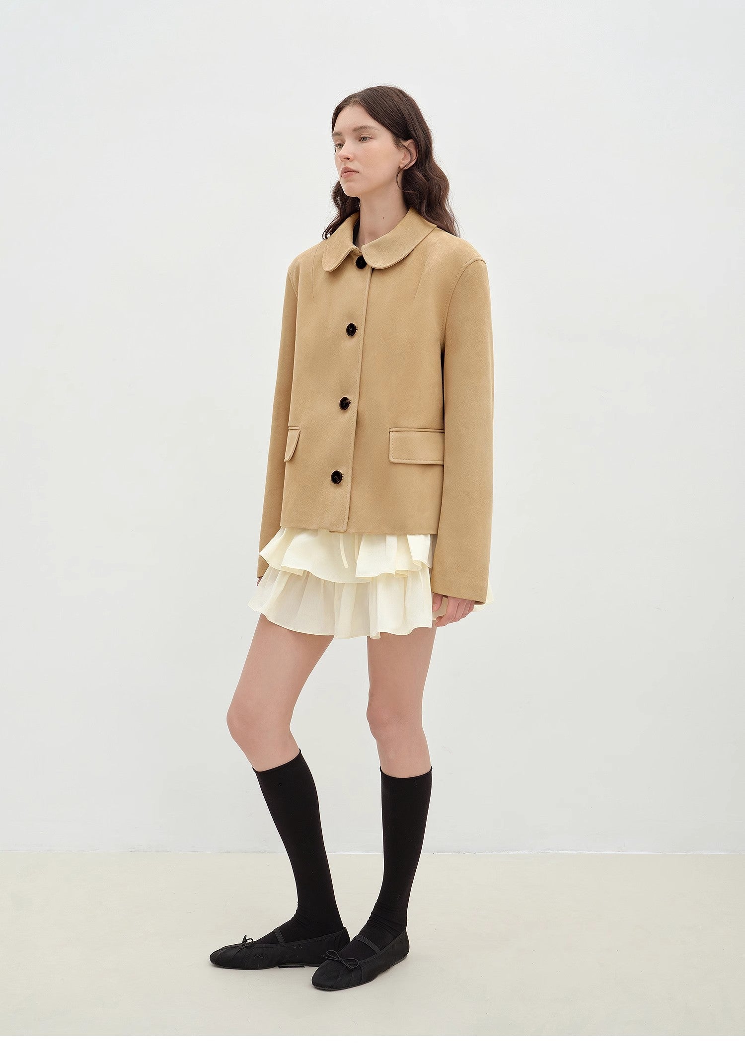 FIRELADY FUR | Women's Sheep Leather Jacket w/ Beading