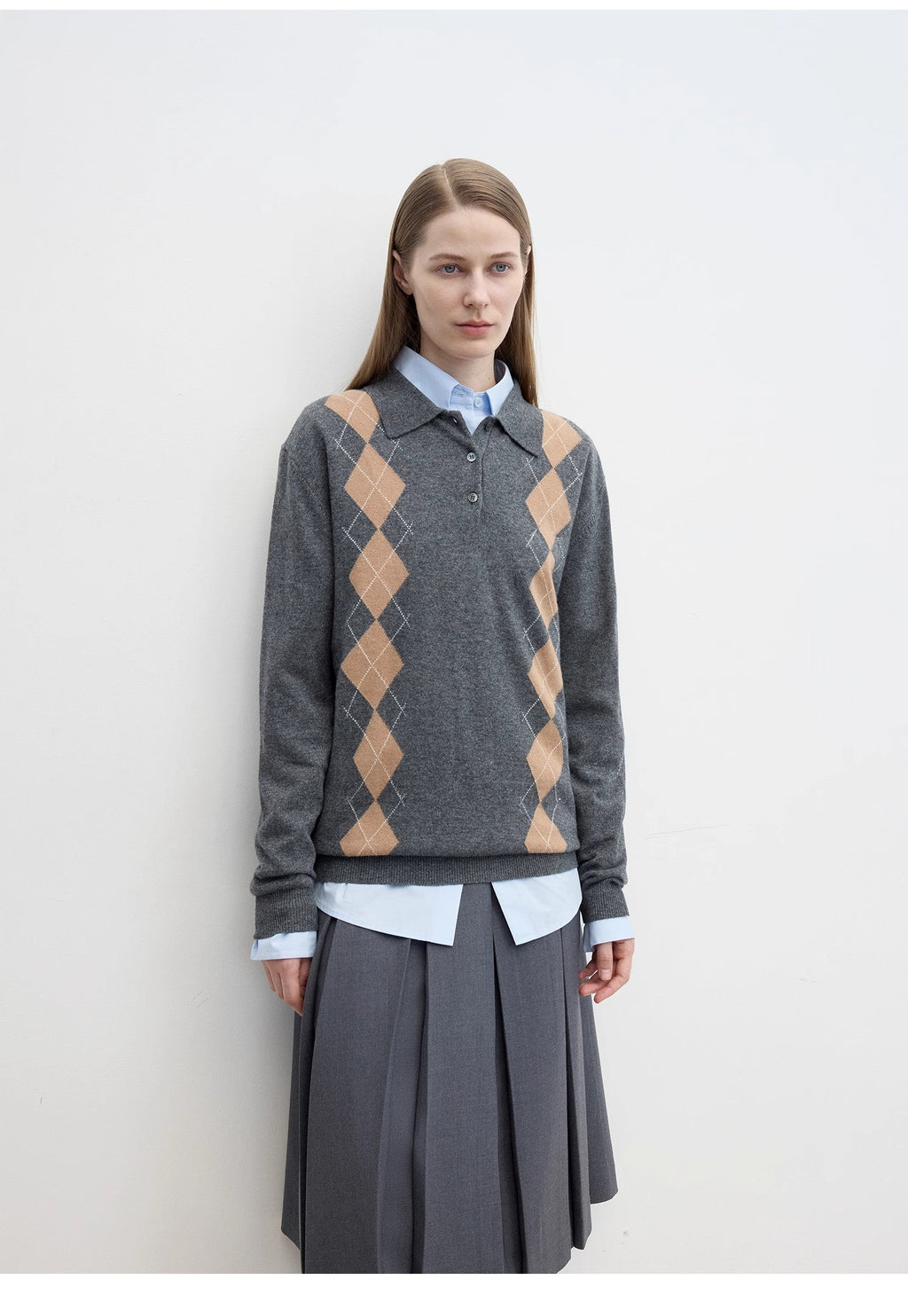 FIRELADY FUR | Women's Wool Polo Neck Sweater