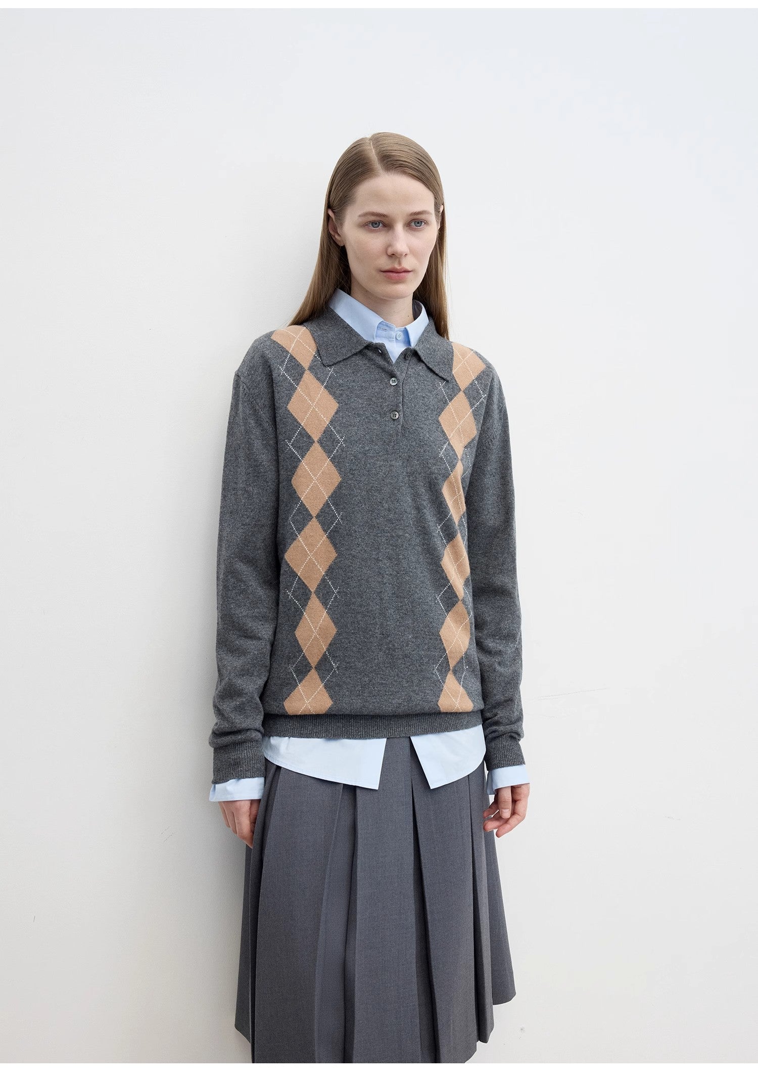 FIRELADY FUR | Women's Wool Polo Neck Sweater