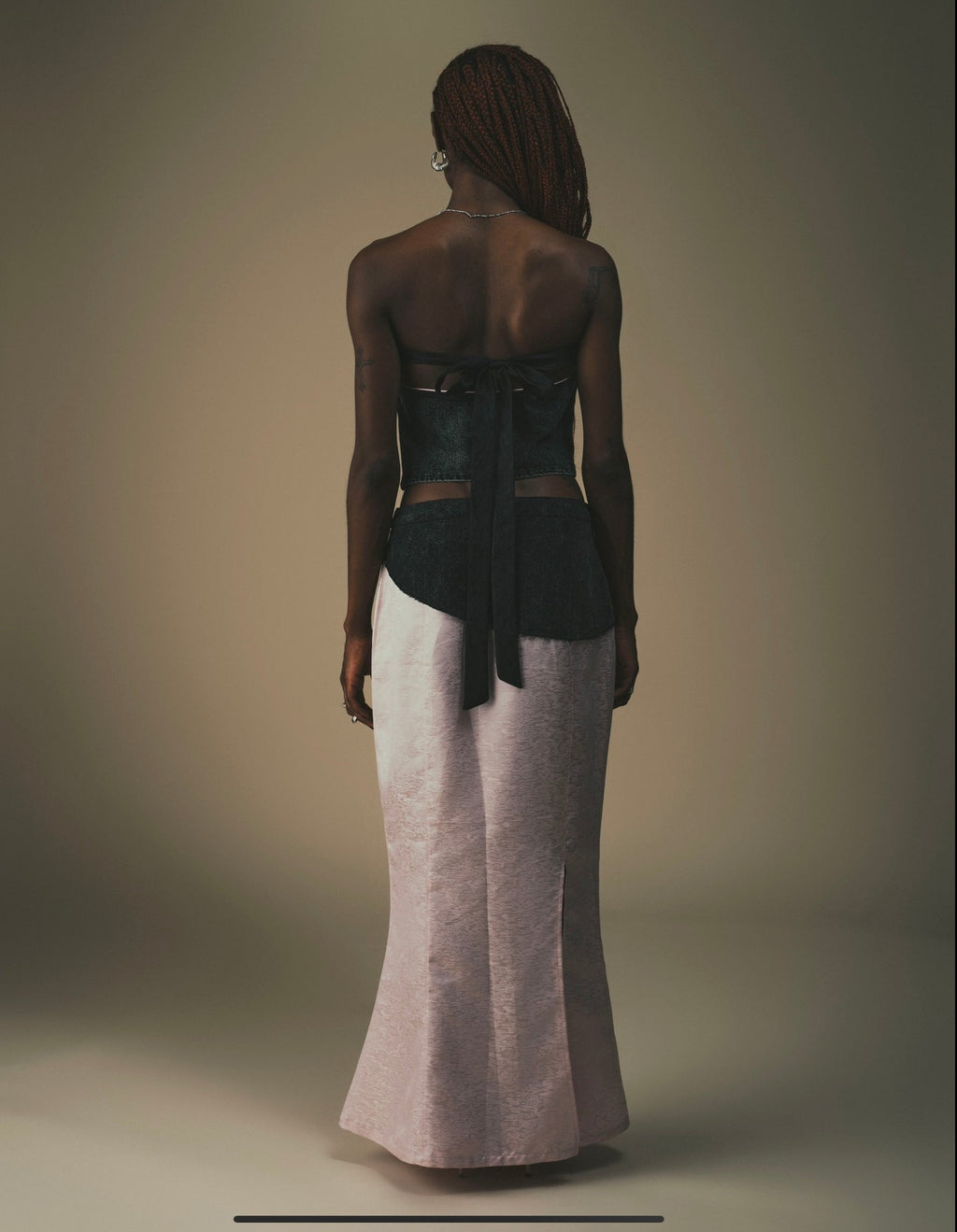 DAWANG | Fei Patch Fishtail Maxi Skirt