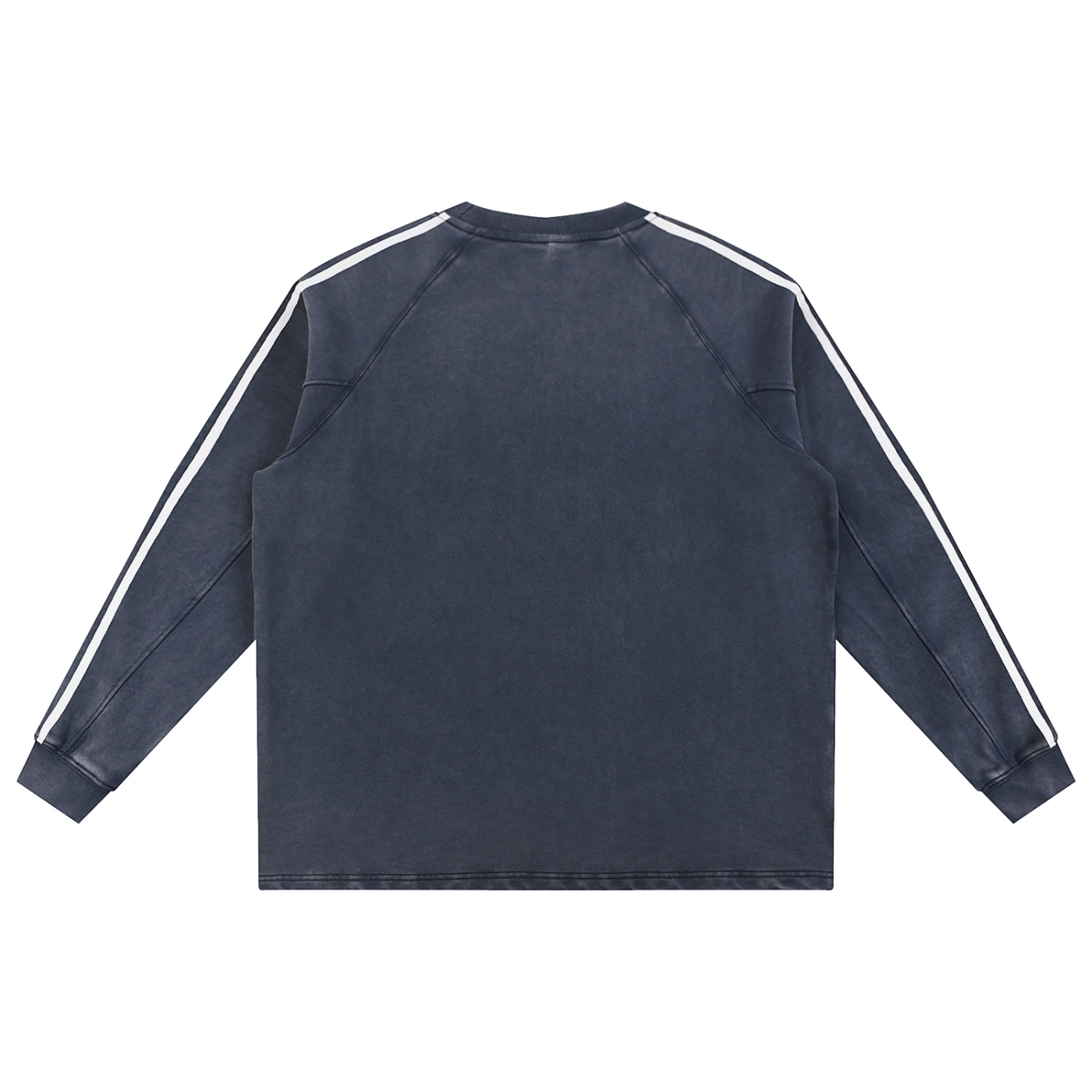 GALLO JEAN | Snow Washed Contrast Tape Cotton Sweatshirt