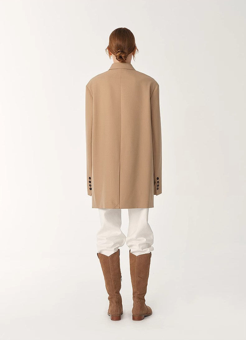 FIRELADY FUR | Women's High-Density Fine Silk & Wool Blend Suit Jacket