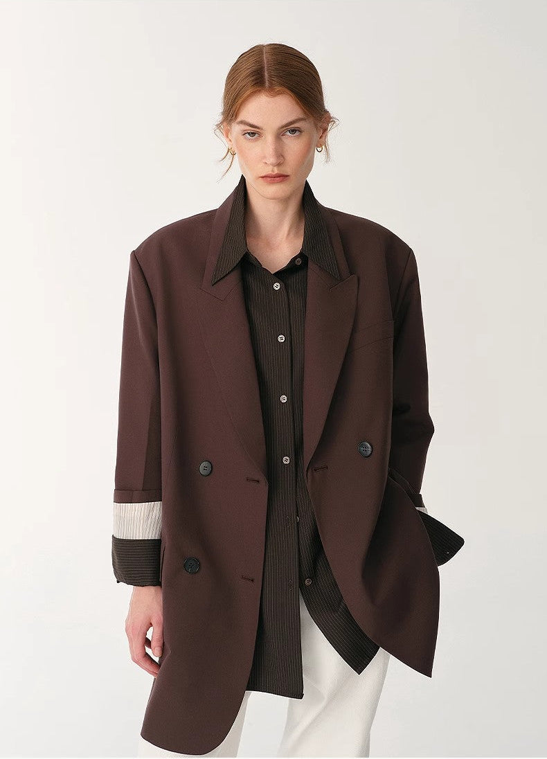 FIRELADY FUR | Women's High-Density Fine Silk & Wool Blend Suit Jacket