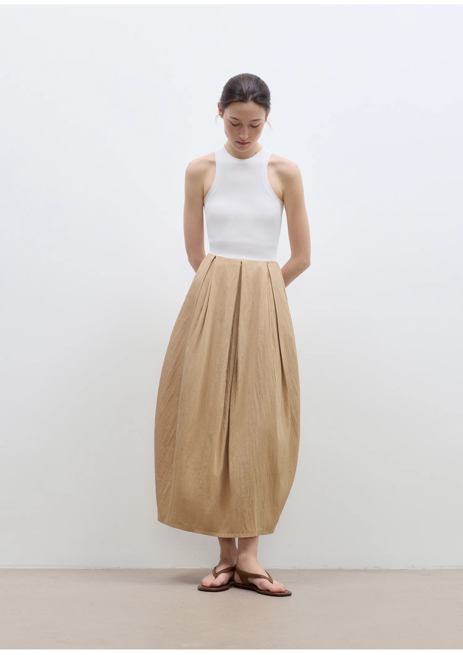 FIRELADY FUR | Women's Cotton & Nylon Blend Balloon Skirt