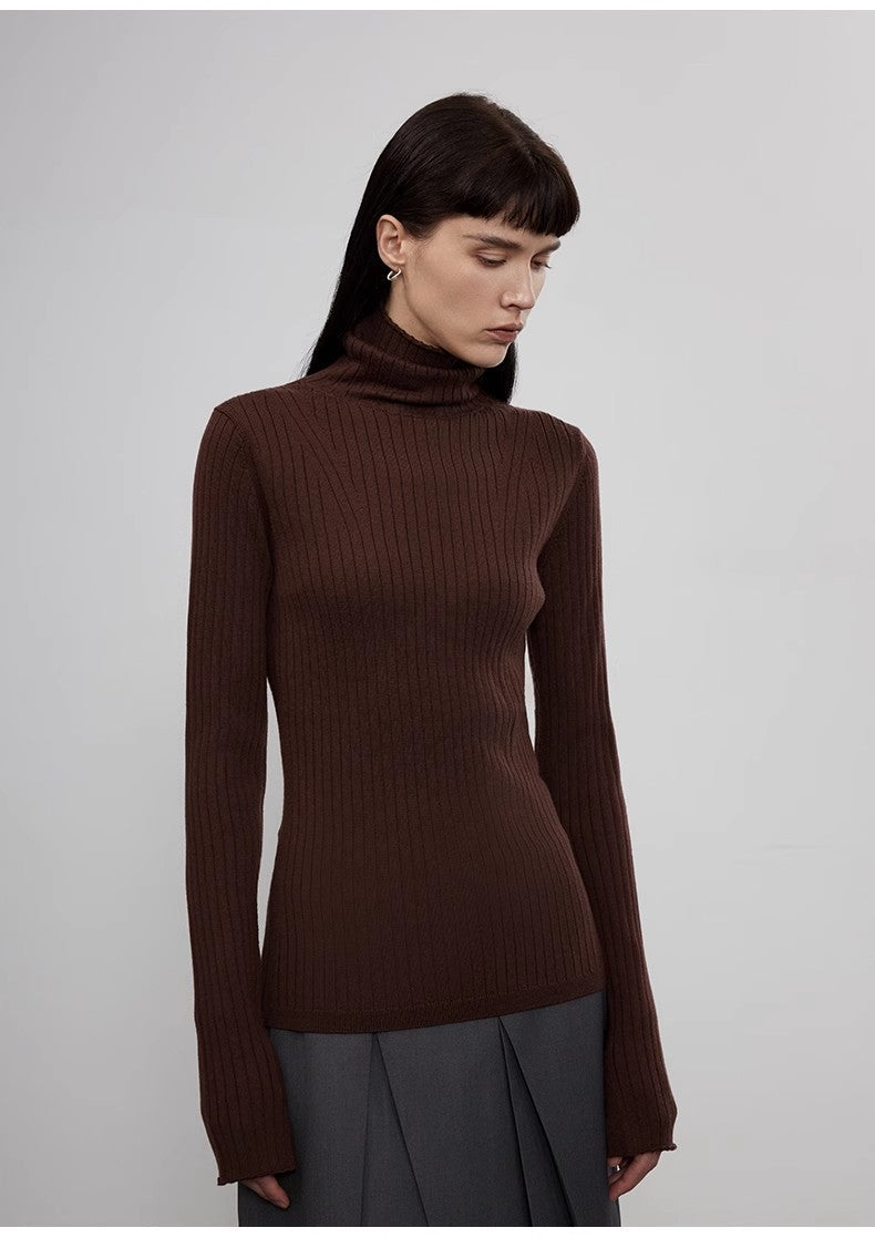 PREMIUM STYLE CO. LTD. | Women's 48S Wool Turtleneck Sweater