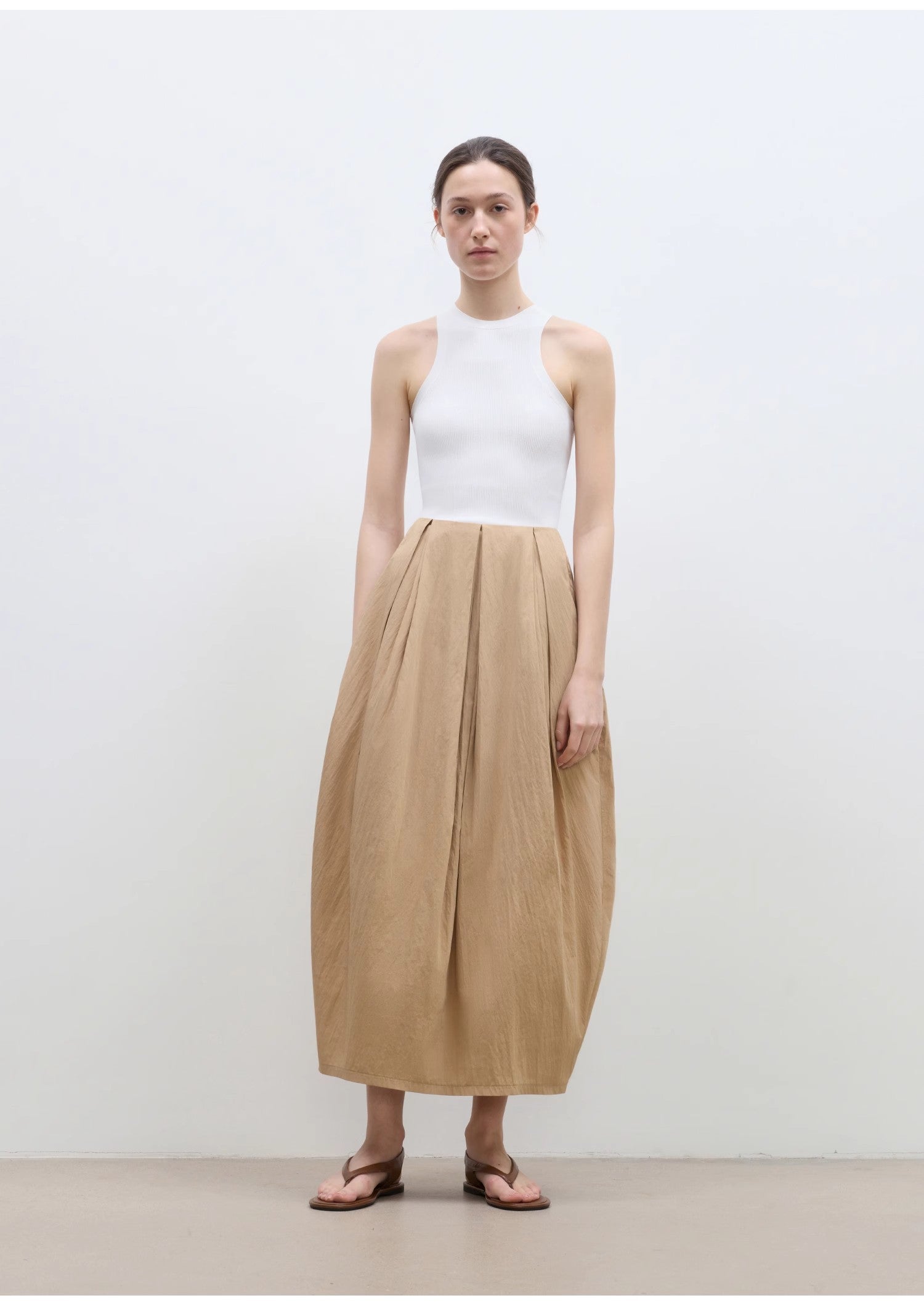 FIRELADY FUR | Women's Cotton & Nylon Blend Balloon Skirt
