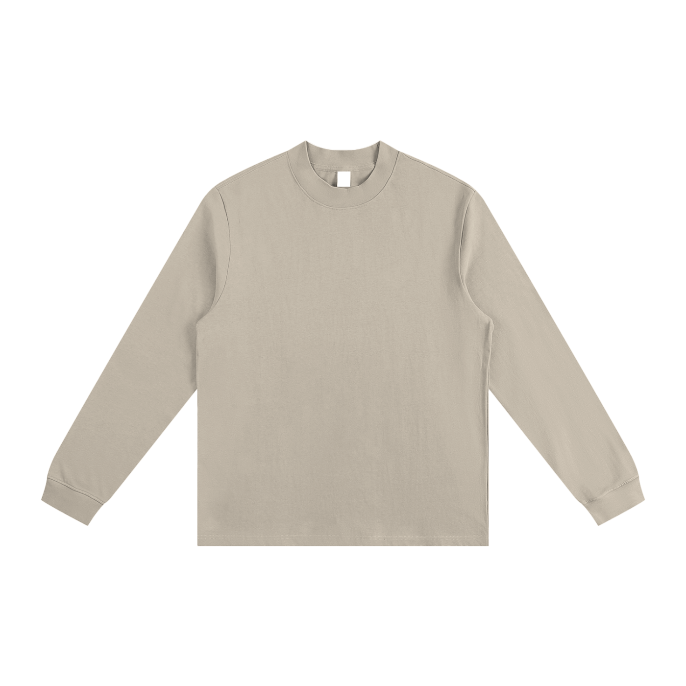 Cotton Sweatshirt | Plain Mock Neck