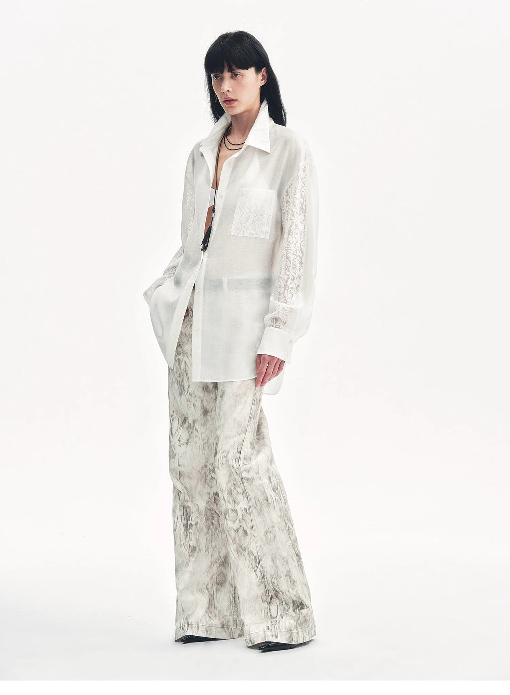 PREMIUM STYLE CO. LTD. | Women's Snake Print Flared Jeans