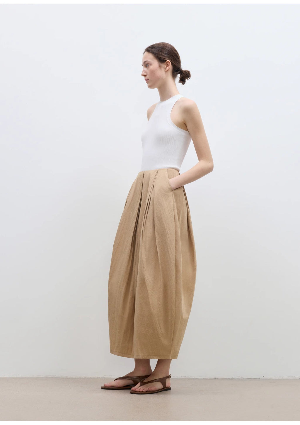 FIRELADY FUR | Women's Cotton & Nylon Blend Balloon Skirt