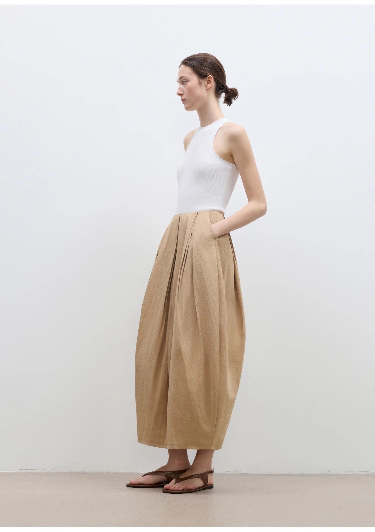 FIRELADY FUR | Women's Cotton & Nylon Blend Balloon Skirt